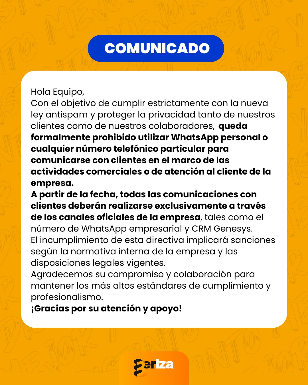¡Comuniquemos con #Profesionalismo ! 📢 